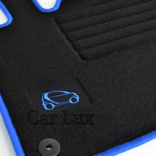 Alfombrillas a medida Smart Fortwo 450 Edition Velour azul